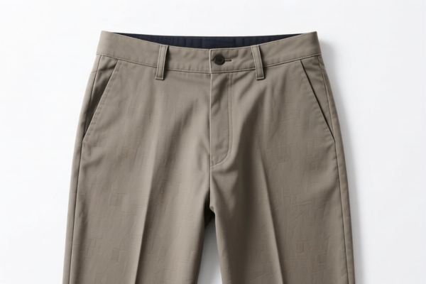 Men's casual trousers of other textile materials