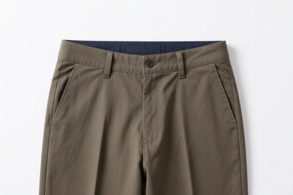 Men's casual trousers of other textile materials
