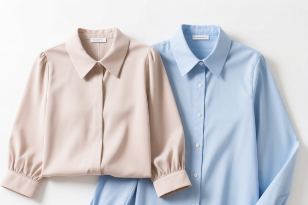 Women's or girls' blouse and shirt ensembles of other textile materials