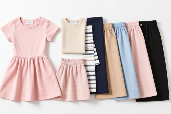Girls' ensembles of other textile materials (subject to man