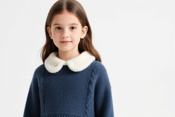 Girls' Winter Wool Dress