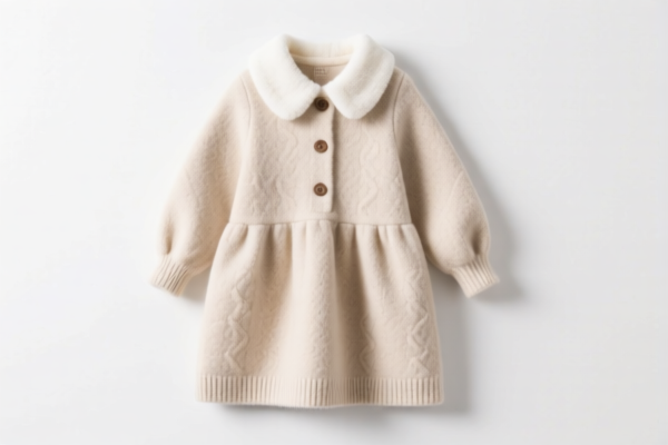 Girls' Winter Wool Dress