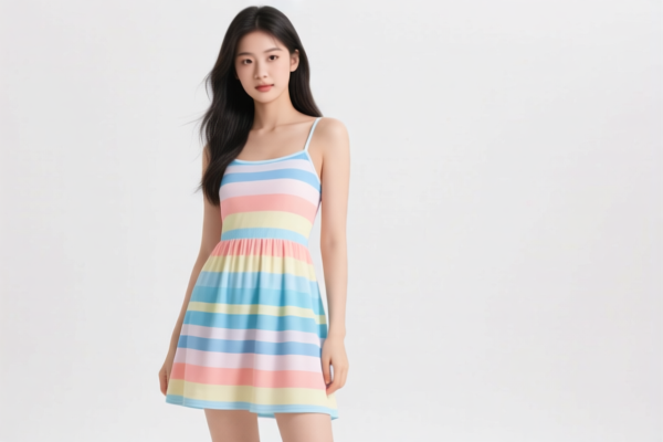 Girls' Synthetic Summer Dress