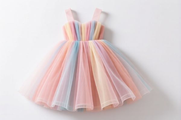 Girls' Dresses (Artificial Fibers)