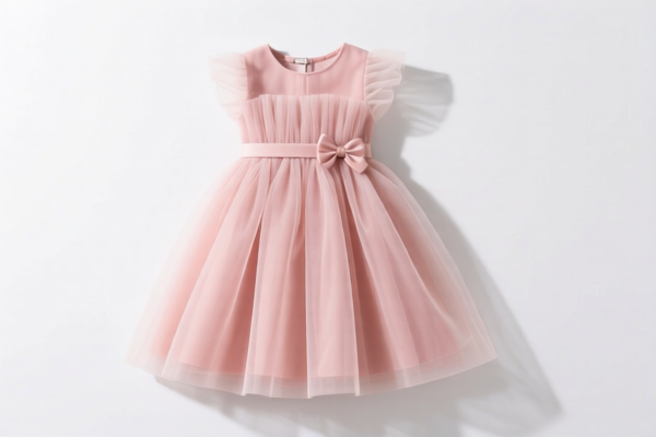 Girls' Dresses (Artificial Fibers)
