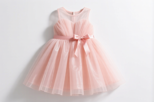 Girls' Dresses (Artificial Fibers)