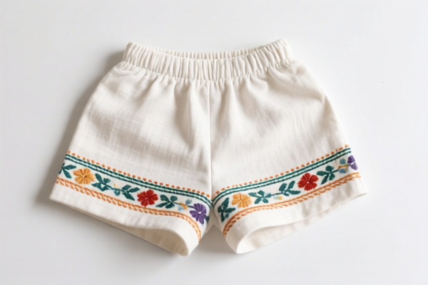 Women's_Girls' Handcrafted Cotton Shorts