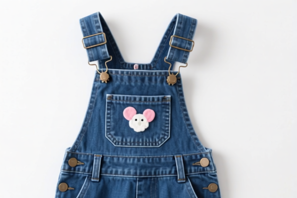 Cotton girls' bib overalls