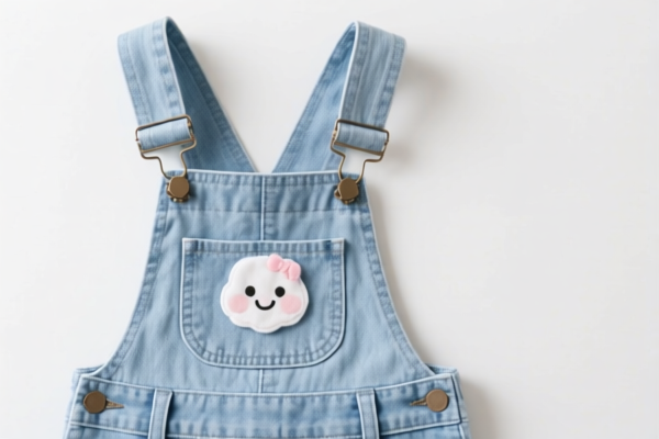 Cotton girls' bib overalls
