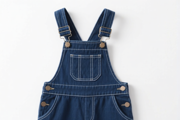 Cotton girls' bib overalls