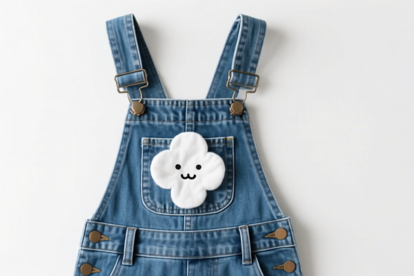 Cotton girls' overalls