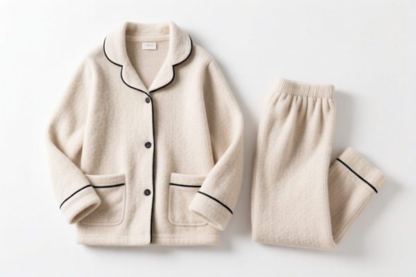 Women's_Girls' Solid Color Pajamas of Wool or Fine Animal Hair