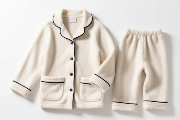 Women's_Girls' Solid Color Pajamas of Wool or Fine Animal Hair
