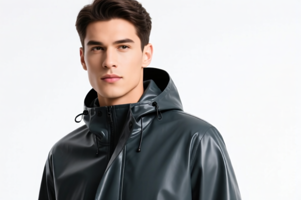 Men's_Boys' Rubber_Plastic Coated Windbreaker