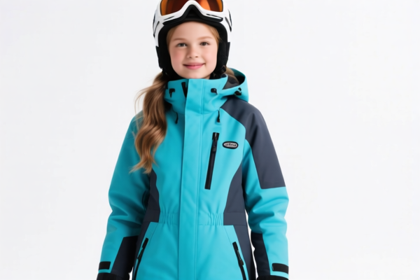 Girls' Water Resistant Ski Suits with Zipper