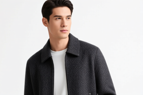 Men's wool lightweight casual jacket