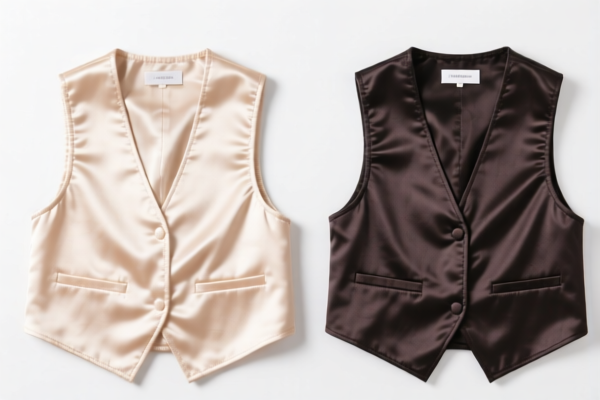 Girls' silk vests