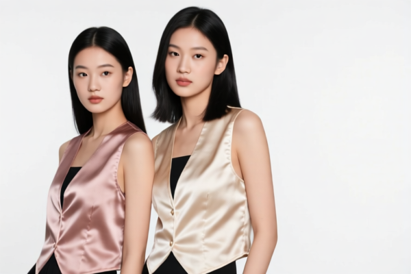 Girls' silk vests