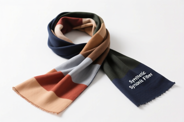 Printed Synthetic Fiber Scarf