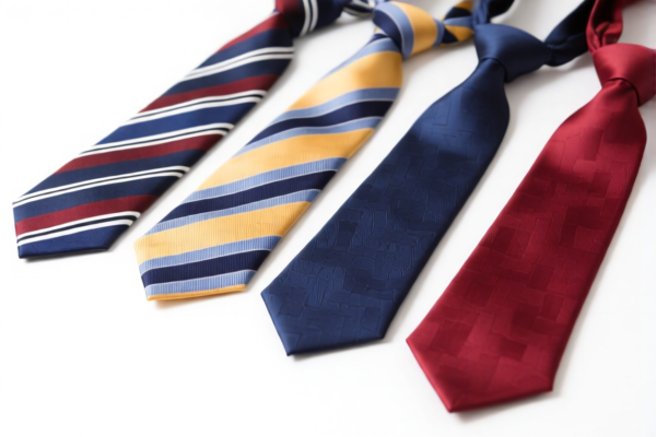 Ties of other textile materials