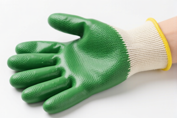 Impregnated Coated Rubber Vegetable Fiber Gloves