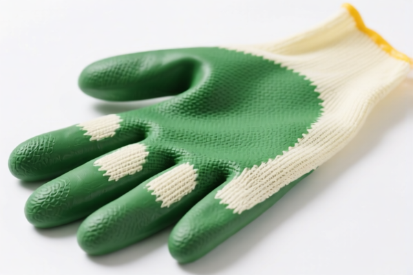 Impregnated Coated Rubber Vegetable Fiber Gloves