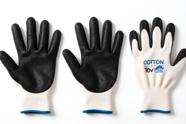 Cotton Work Gloves with Rubber Coating