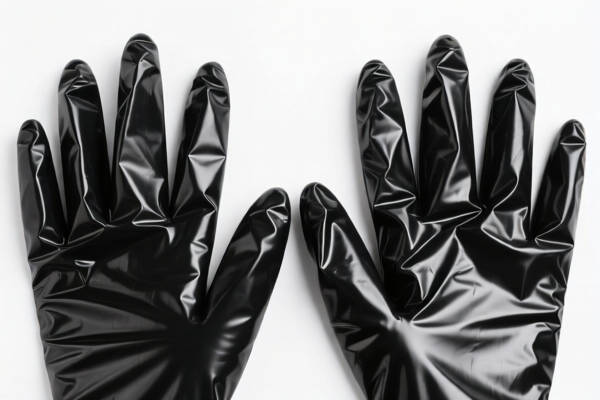 Impregnated_Coated_Covered Plastic_Rubber Fourchette Gloves (Agricultural Use)
