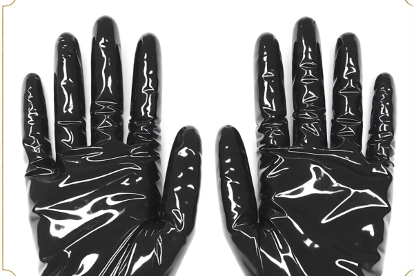Impregnated_Coated_Covered Plastic_Rubber Fourchette Gloves (Agricultural Use)