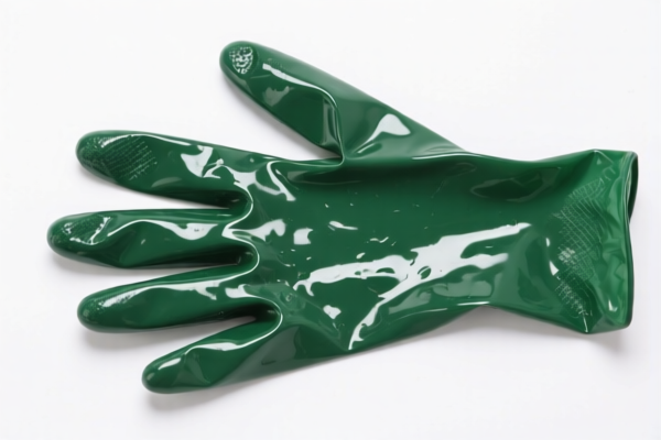 Impregnated_Coated_Covered Plastic_Rubber Fourchette Gloves (Agricultural Use)