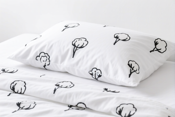Cotton printed bed sheet