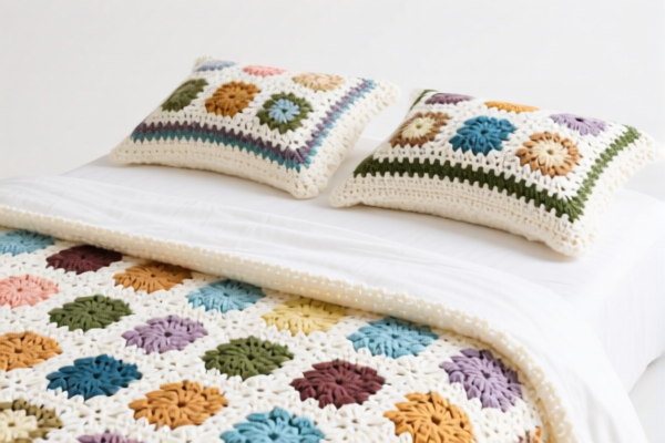 Crocheted bed sheet sets