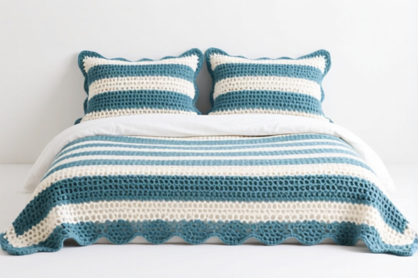 Crocheted bed sheet sets