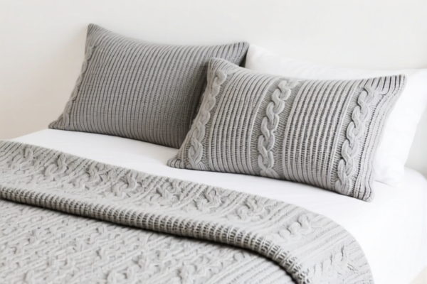 Knitted bed sheet sets