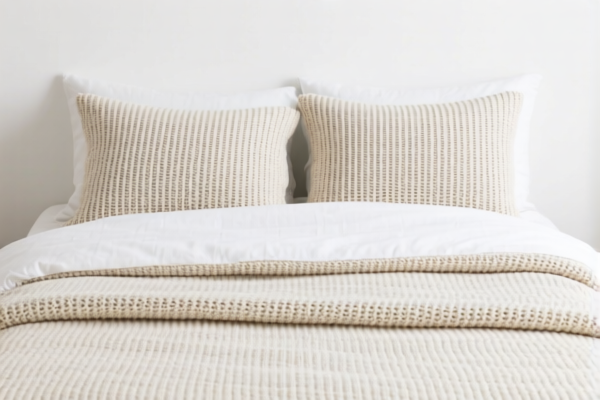 Knitted linen bed linen
