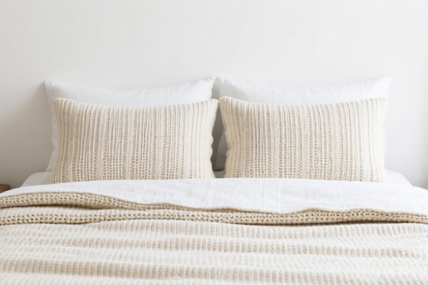 Knitted linen bed linen