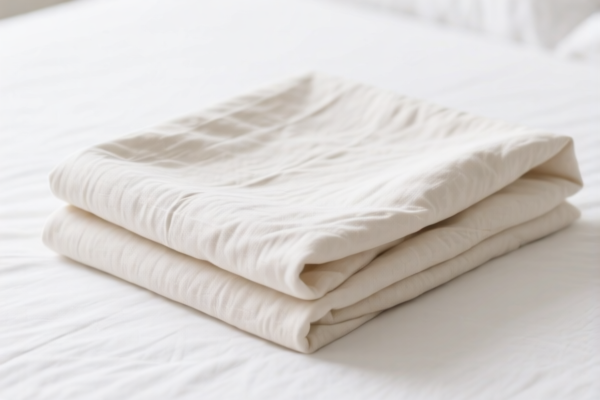 Unbleached cotton bed sheets