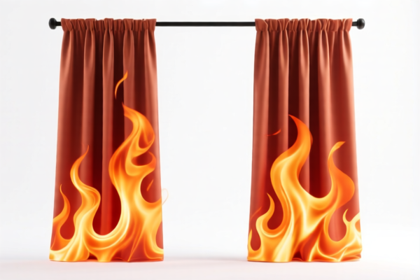 Flame retardant curtains