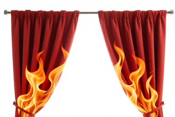 Flame retardant curtains