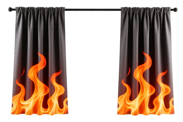 Flame retardant curtains