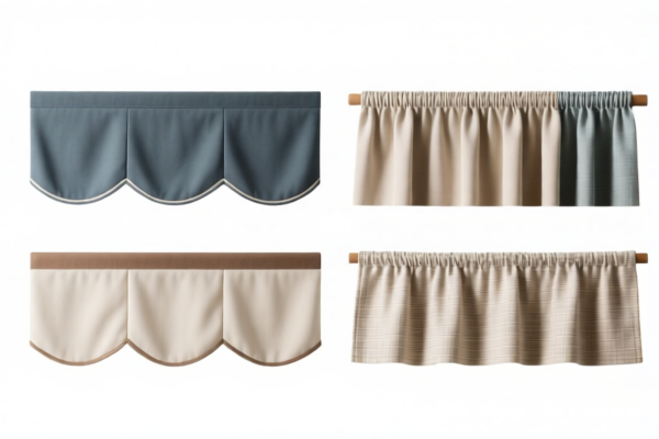 Bed valances of other textile materials