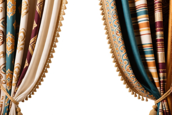 Decorative curtains of other textile materials