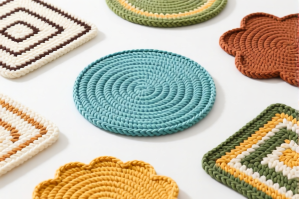 Other knitted furniture mats
