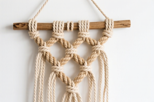 Hemp rope decorative wall hanging