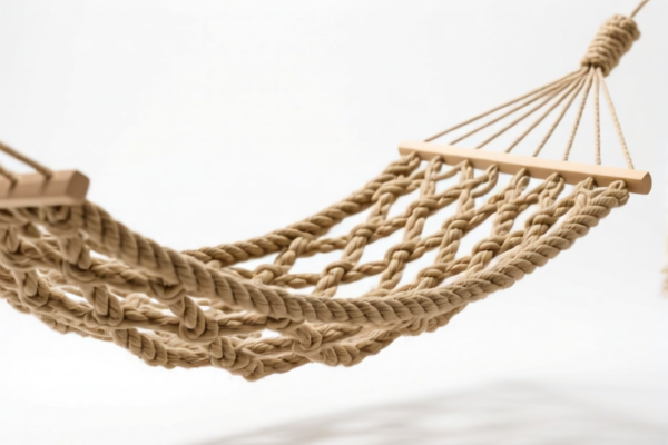 Hemp rope woven hammock