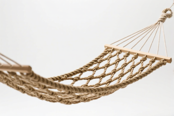 Hemp rope woven hammock