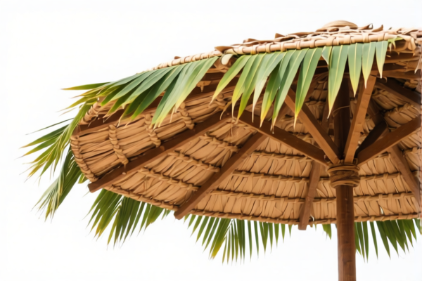 Palm leaf woven sunshade