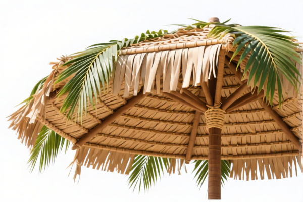 Palm leaf woven sunshade