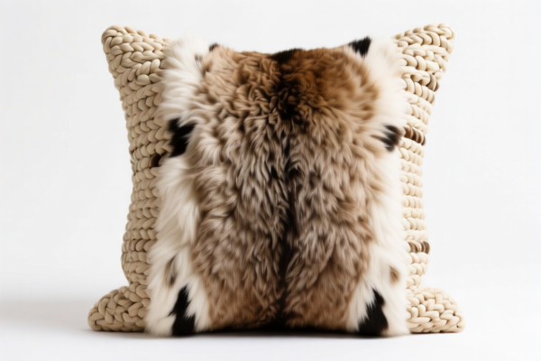 Handwoven Fine Animal Hair Cushion Cover