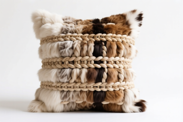 Handwoven Fine Animal Hair Cushion Cover